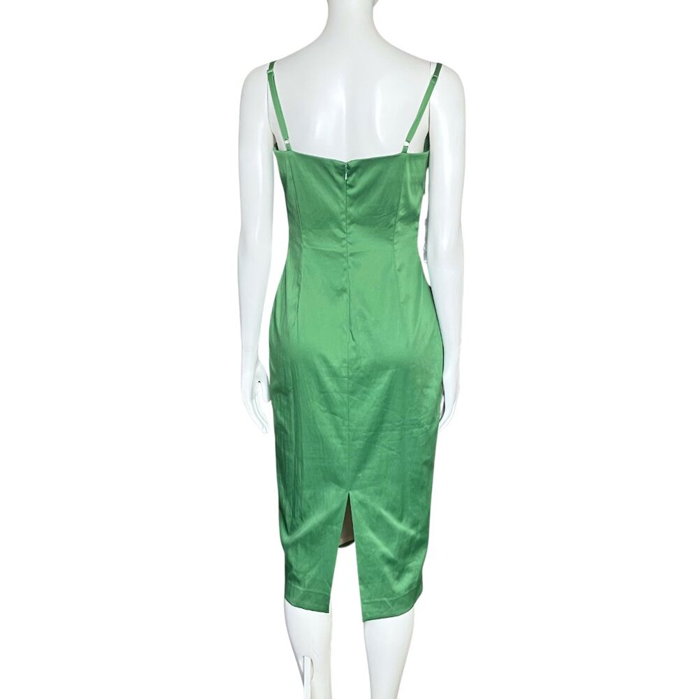 NWT Vintage Y2K Julian Joyce Midi Cocktail Dress Green Sequins Fairy. XS 6. Hoco - Picture 5 of 14